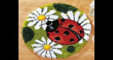 Knoopvormtapijt kit Lieveheersbeestje - Vervaco - PN-0014359