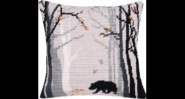 Vervaco - Schuine spansteekkussen kit - Bruno - PN-0163694 - Borduren - Borduurpakket - Borduurpakket volwassenen - Borduurpakket kind