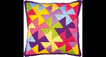 Vervaco - Spansteekkussen kit - Gekleurde molentjes - PN-0010867 - Borduren - Borduurpakket - Borduurpakket volwassenen - Borduurpakket kind