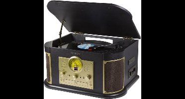 Technaxx TX-103 Draaitafel met riemaandrijving Zwart, Goud