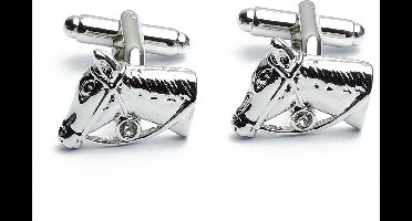 Manchetknopen - Paard Paardenhoofd Paardrijden Hoog Detail