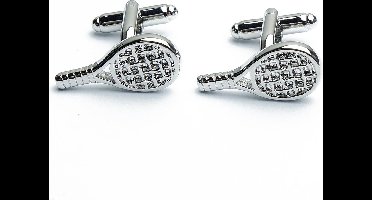 Manchetknopen - Tennis Racket in Groot Detail