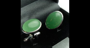 Manchetknopen - Echt 925 Zilver Aventurijn