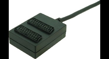 Tweevoudige scartbox split signaal splitter Profile Zwart
