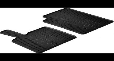 Gledring Rubbermatten passend voor Smart ForTwo 2006-2014 (T profiel 2-delig + montageclips)