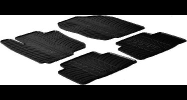 Gledring Rubbermatten passend voor Toyota Rav4 2WD/4WD 2013-2019 (T profiel 4-delig + montageclips)