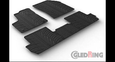 Gledring Rubbermatten passend voor Peugeot 3008 9/2016- (T profiel 5-delig + montageclips)