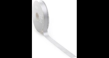 Zilvergrijs Satijnlint | zeer luxe kwaliteit |10 mm / 25 mtr.