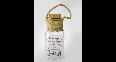 Paper Dreams - Decoratielicht - Big Star -  Papa - 15 Cm - Glas Transparant