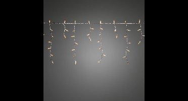 Lichtgordijn voor buiten - 400 LEDs - 2200K Extra warm wit - 10 meter - Kerstverlichting - korte ijspegelverlichting