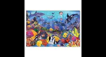 Vloerpuzzel Zeedieren - 48 Stukken