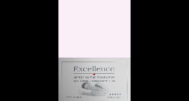 Excellence Jersey Topper Hoeslaken - Eenpersoons - 80/90x200/210 cm - Soft Pink
