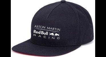 Red Bull Pet Flat Brim Katoen Navy/rood One-size