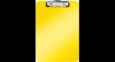 Leitz WOW Kunststof A4 Klembord met Ophanghaakje - Capaciteit tot 75 Vel - Geel