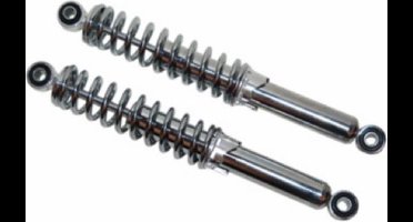 Schokbreker Set Chroom (320mm) Tomos A35 / Tomos A3 / Puch Maxi / Vespa Citta Originele Kwaliteit
