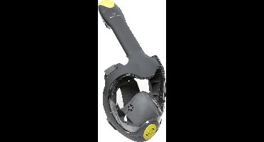 Atlantis Triton Snorkelmasker - Snorkel - Duikbril - Snorkelset - Full Face Masker - Volwassenen - Grijs/Lime - S/M