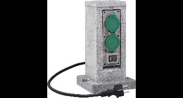 vidaXL Buitenstopcontact schemeringssensor pilaar kunststof