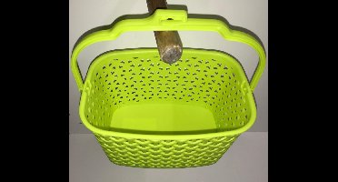 Wasknijpermandje kunststof groen