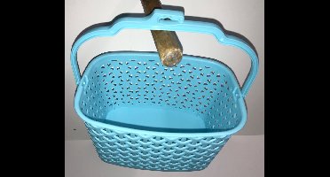 Wasknijpermandje kunststof blauw