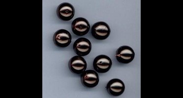 Glasparels 8mm Koffie (Bruin) 50 stuks