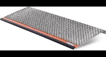 Drempelhulp Onderdorpel 4,5 Tot 6,5 cm - Toepassingsgebied: Buiten - Breedte: 90 cm - Hoogte: - Diepte: 23.5 cm - Antislip - Oprijplaat - Drempelhelling - Oprijhelling