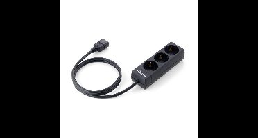 Equip UPS / PDU stekkerdoos met 3 contacten / zwart - 1,1 meter