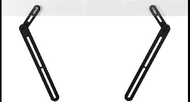 SpeaKa Professional Easy Soundbar-beugel Zwenkbaar Zwart 1 paar