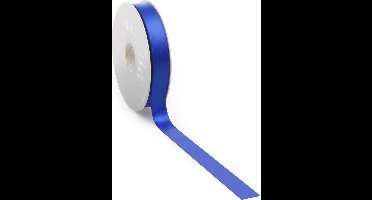 Satijn lint 38 mm blauw op rol van 25 meter