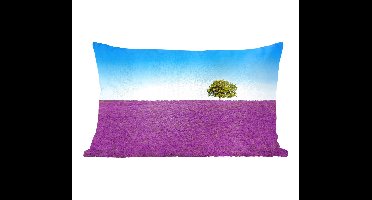 Sierkussens - Kussentjes Woonkamer - 50x30 cm - Boom - Paars - Lucht - Lavendel
