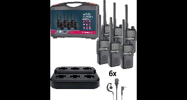 Albrecht Tectalk Worker 3 29827 PMR-portofoon Set van 6 stuks