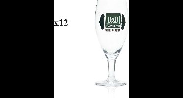 12x DAB Bier glas 0,4l - bierglazen