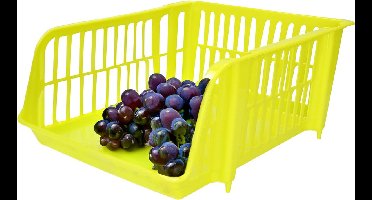 Plasticforte Stapelbare opbergmand - Groen - 20L - kunststof - 43 x 32 x 16 cm