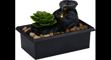 Arti Casa Kamerfontein - Waterornament op Batterijen - Incl. LED verlichting - 10.5x17.5x12cm