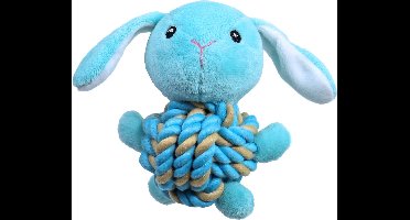 Boon Hondenspeelgoed Konijn Pluche Met Touwbal Buik En Piep