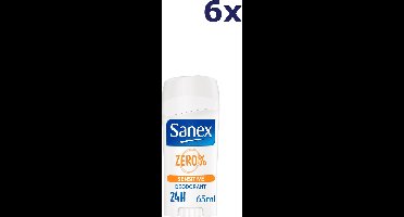 Sanex Deo Stick Dermo Sensitive - 6 x 65 ml