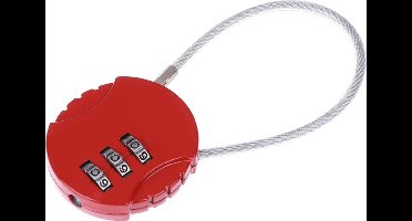 Kbstronics Kofferslot - 1x - Reisslot – Reis Cijferslot – Cijferhangslot - Hangslot - Hangslotje - Bagageslotjes – Slot voor Bagage - Rood