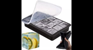 Ruhhy XXL Siliconen IJsblokjesvorm - Herbruikbaar en Vaatwasserbestendig