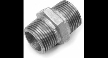 Dubbele nippel Nr.280 Gegalvaniseerd 1/2