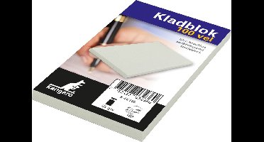 Kangaro kladblok - 6,75 x 11 cm - 100 vel met dekblad - K-55100