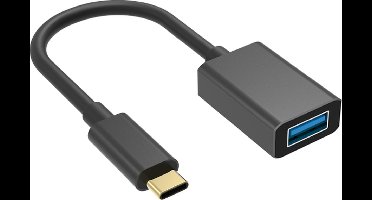 Bigben Connected, USB C 3.0 naar USB A 3.0 adapter - 15cm, Zwart
