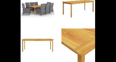 vidaXL - 9-delige - Tuinset - grijs