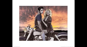 Pyramid Poster - Sunset Ride Joshua Nelson - 60 X 80 Cm - Multicolor