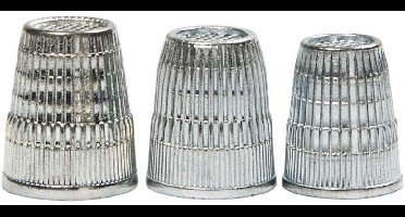 Creativ Company Vingerhoedjes 15 - 17 Mm 3 Stuks