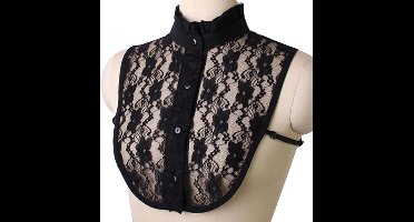 New Age Devi - Devi's Dames Blousekraag - Zwart - Losse Kraag - Mode Design