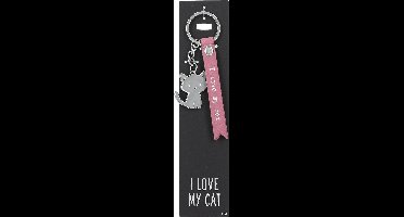 Depesche - Sleutelhanger "Do not forget me!" - motief 104 met de tekst "I Love My Cat"