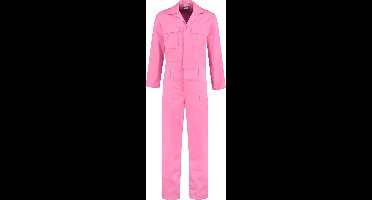 Top Rock Overall OVPK6535-007 drukknoop poly/katoen - Roze - 66 - werken / verkleden / carnaval