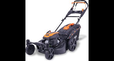 FUXTEC Grasmaaier Benzine - 51cm - 4-takt - 170cc - zelfrijdend / zelftrekkend /achterwielaandrijving - Mulchfunctie - Opvangbak 60L - FX-RM5170agile