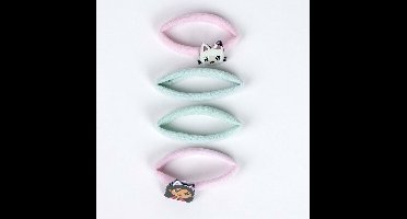 Haarelastiekjes Gabby's Dollhouse 4 Onderdelen Roze
