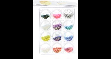 Sibel Nails Accessoire Art Glitter Nail Art 12x0,5 6gr