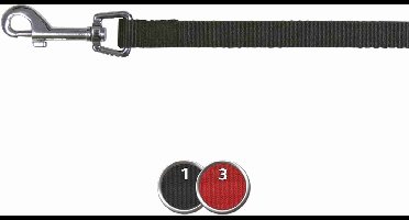 Trixie hondenriem classic rood (100X2,5 CM)